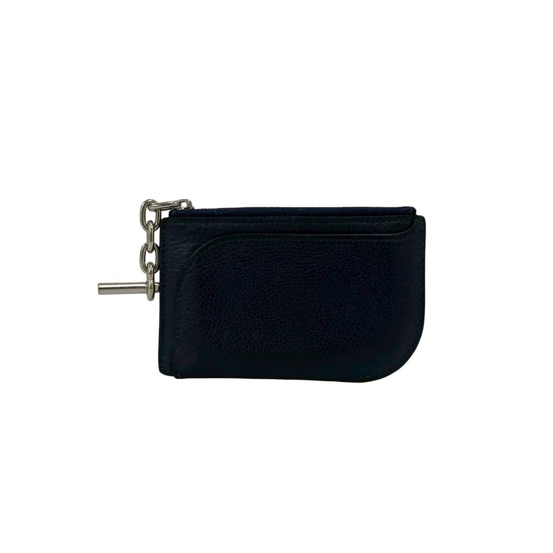 HERMES Evercolor Chain Fragment Case with Strap, Wallet/Coin Purse, Blue Nuit 27068: --- Catalog ---Category: SizeSize (HxWxD): 7.5cm x 12cm / 2.95'' x 4.72''Category: DesignType: Coin purse/coin caseColor: NavyGender: WomenCategory: GeneralBrand: Hermes--- Item List ---Section: Condi