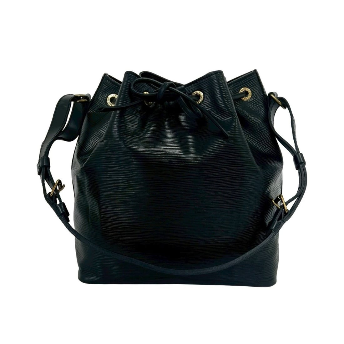 LOUIS VUITTON Vintage Petit Noé Epi Leather Shoulder Bag/Pochette/Handbag, Black, 57760