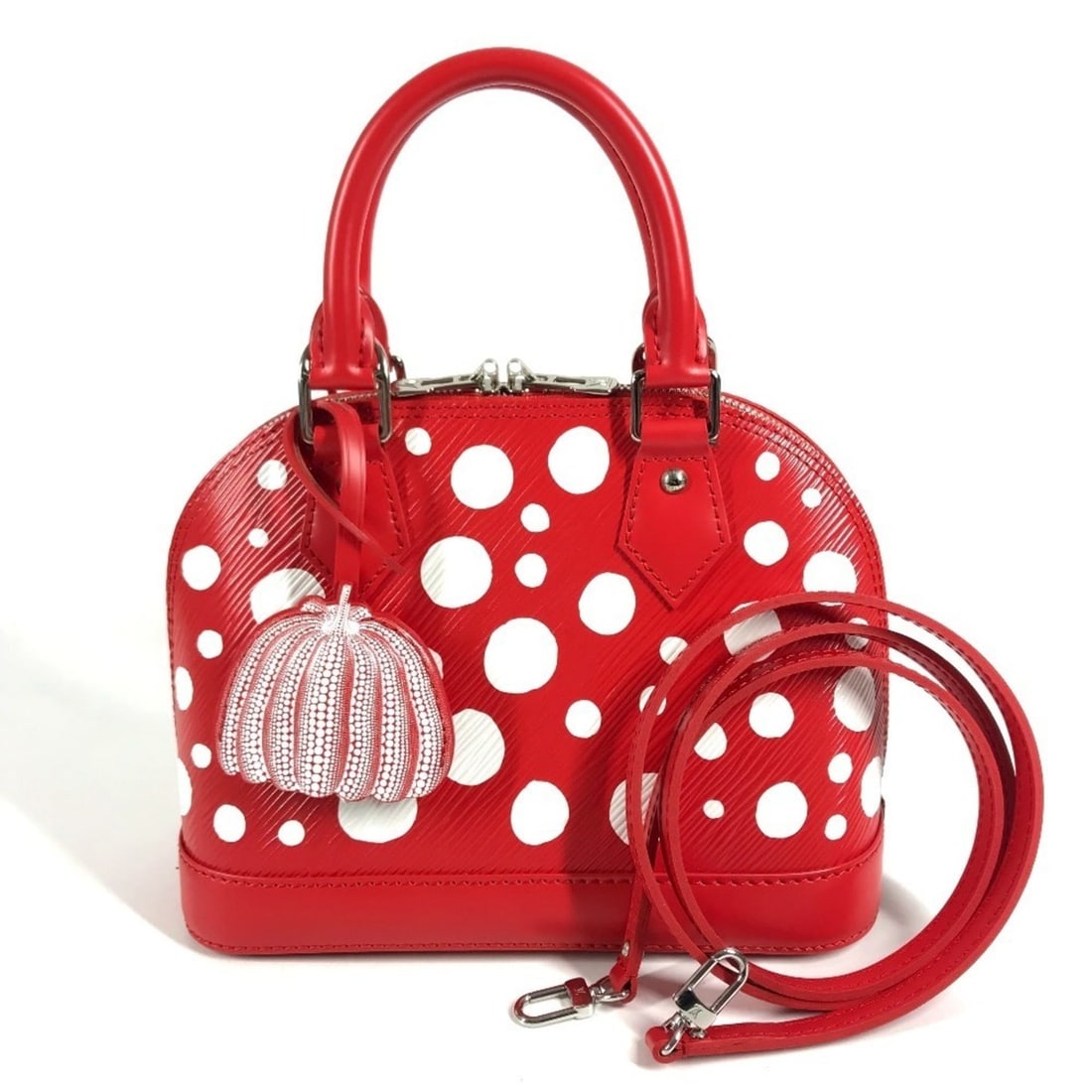 LOUIS VUITTON M21698 LV x YK Yayoi Kusama Epi Infinity Dot Polka Alma BB Shoulder Bag 2-Way