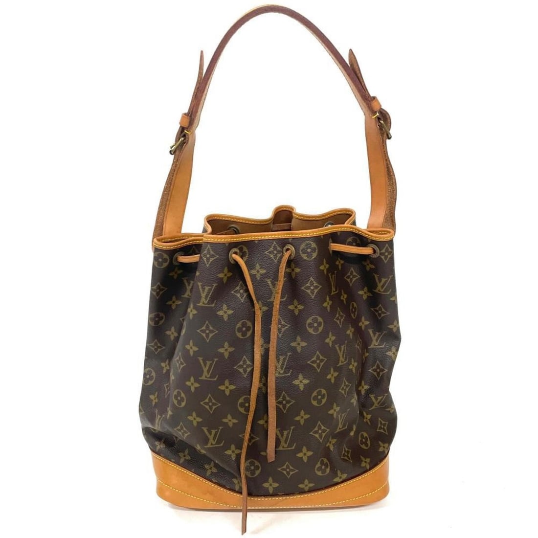 Louis Vuitton Noe Shoulder Bag, Monogram Canvas, M42224, Brown