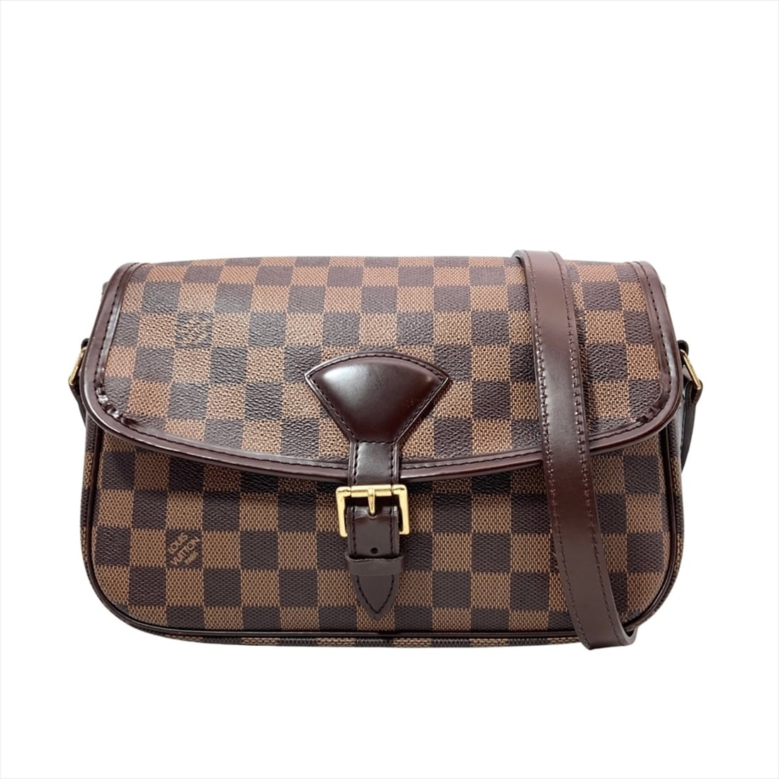 Louis Vuitton Sologne Special Order Shoulder Bag, Damier Ebene, N48079, Brown with Gold Hardware,