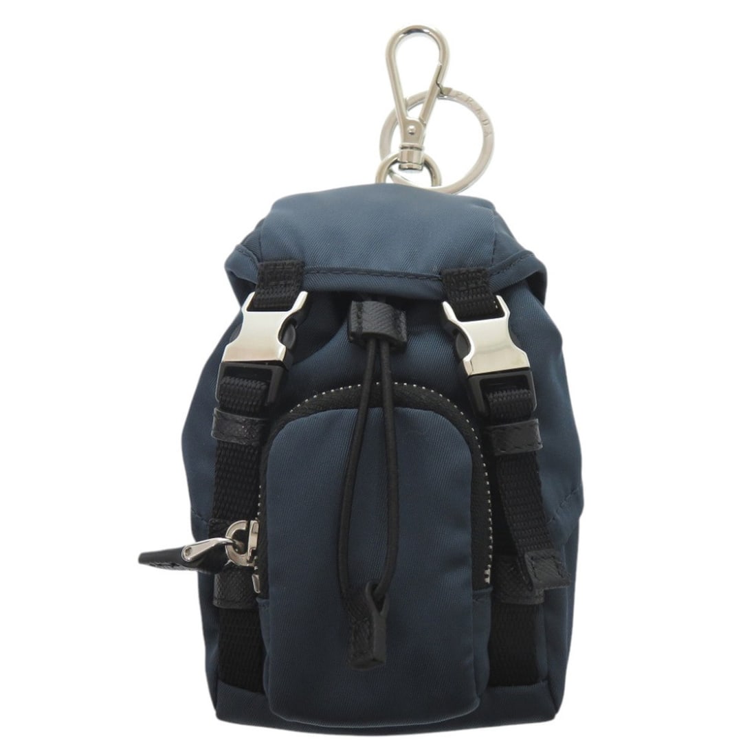 Excellent condition Prada keychain backpack nylon navy 0419 PRADA women's