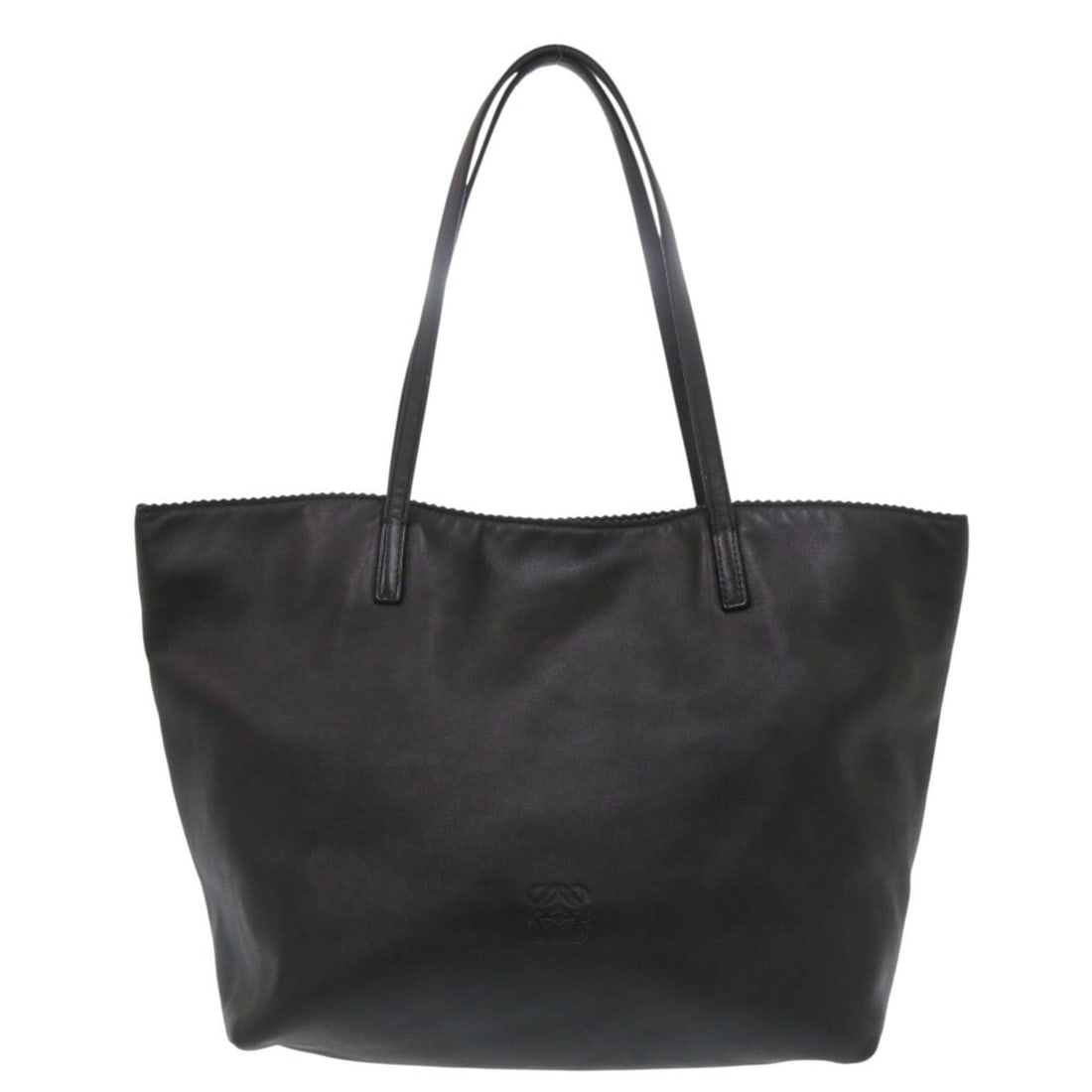 Loewe Nappa Anagram Leather Black Tote Bag Handbag 1155LOEWE