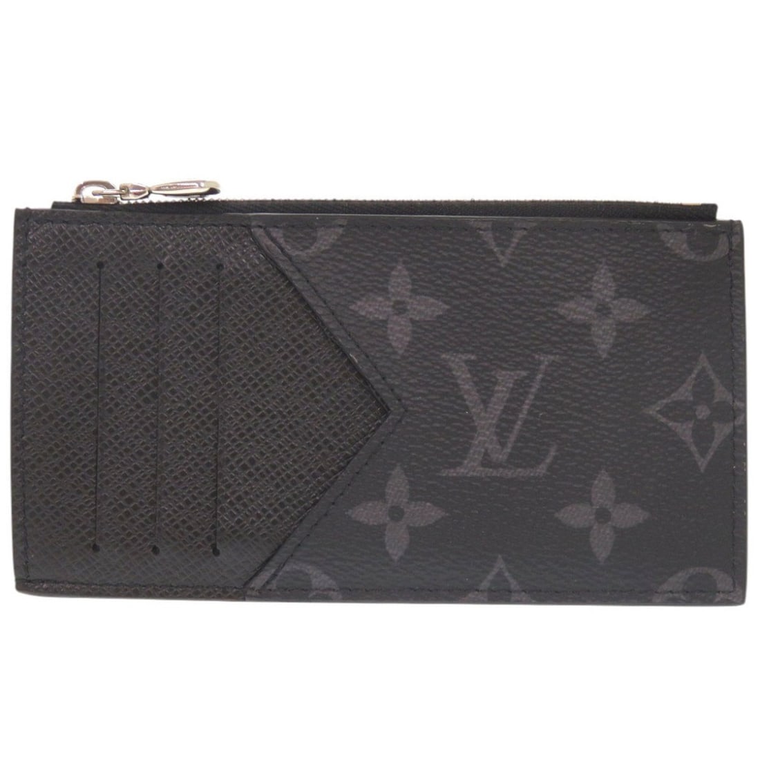 Louis Vuitton Coin Card Holder Taigarama Monogram Eclipse Taiga M30271 IC Black Wallet/Coin Case
