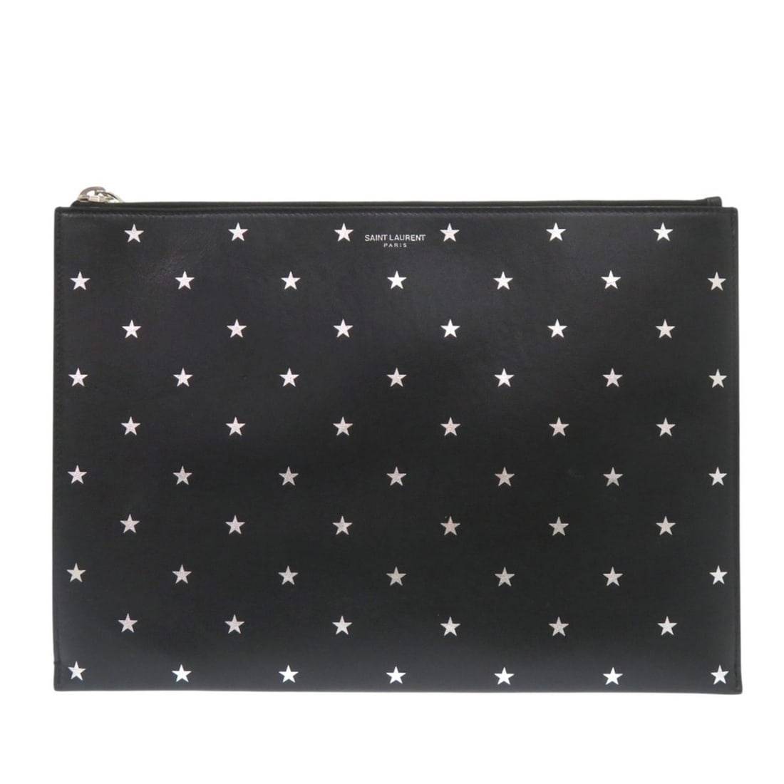 Yves Saint Laurent Saint Laurent Paris 397294 Leather Black Star Clutch Bag 1166 SAINT LAURENT PARIS