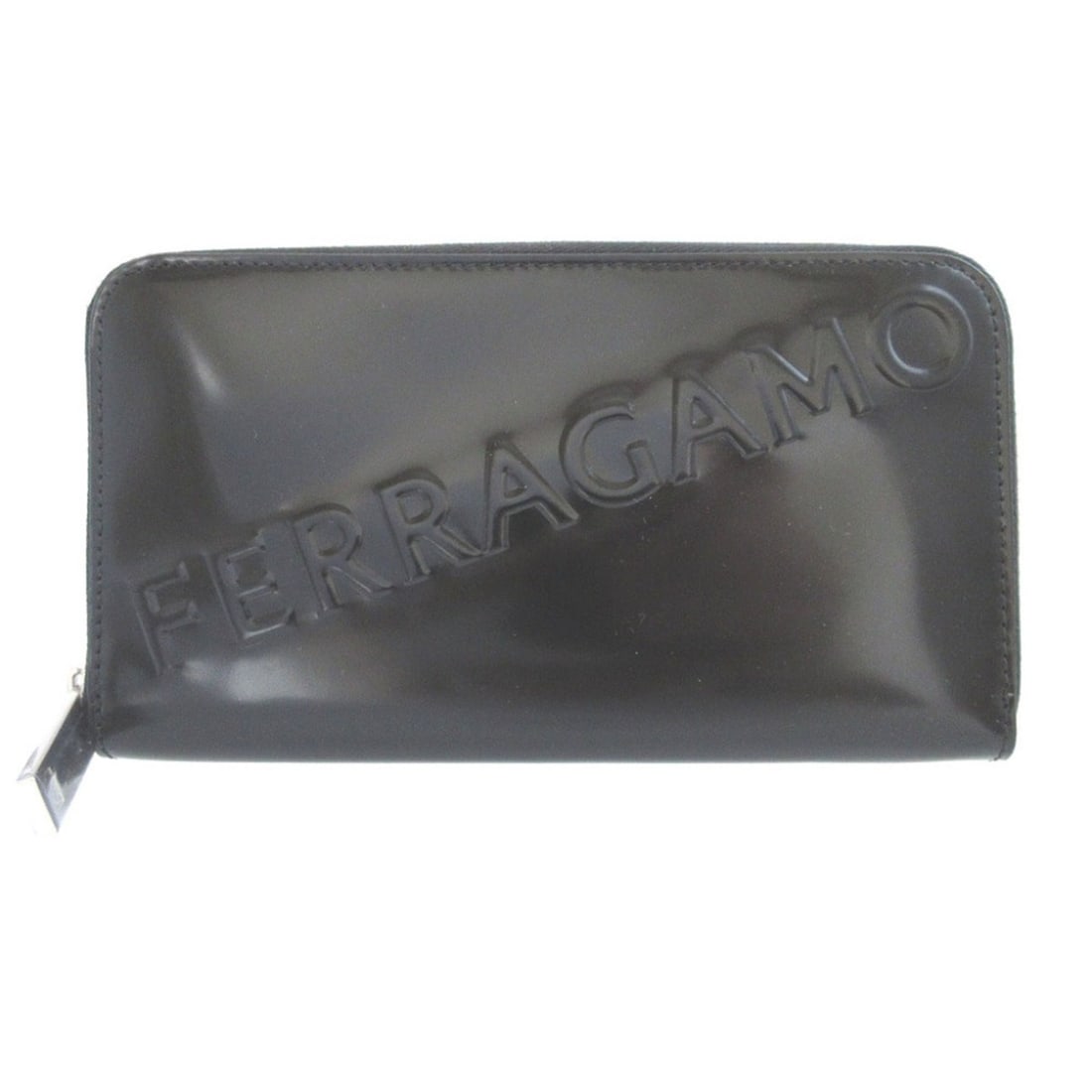 Salvatore Ferragamo 661212 Men's Patent Leather Black Round Zip Long Wallet 0405Salvatore: --- Catalog ---Category: SizeSize (HxWxD): 11cm x 19.5cm x 2cm / 4.33'' x 7.67'' x 0.78''Category: DesignType: Long wallet (bi-fold)Color: BlackGender: MenMaterial: Patent leather Category: GeneralMPN