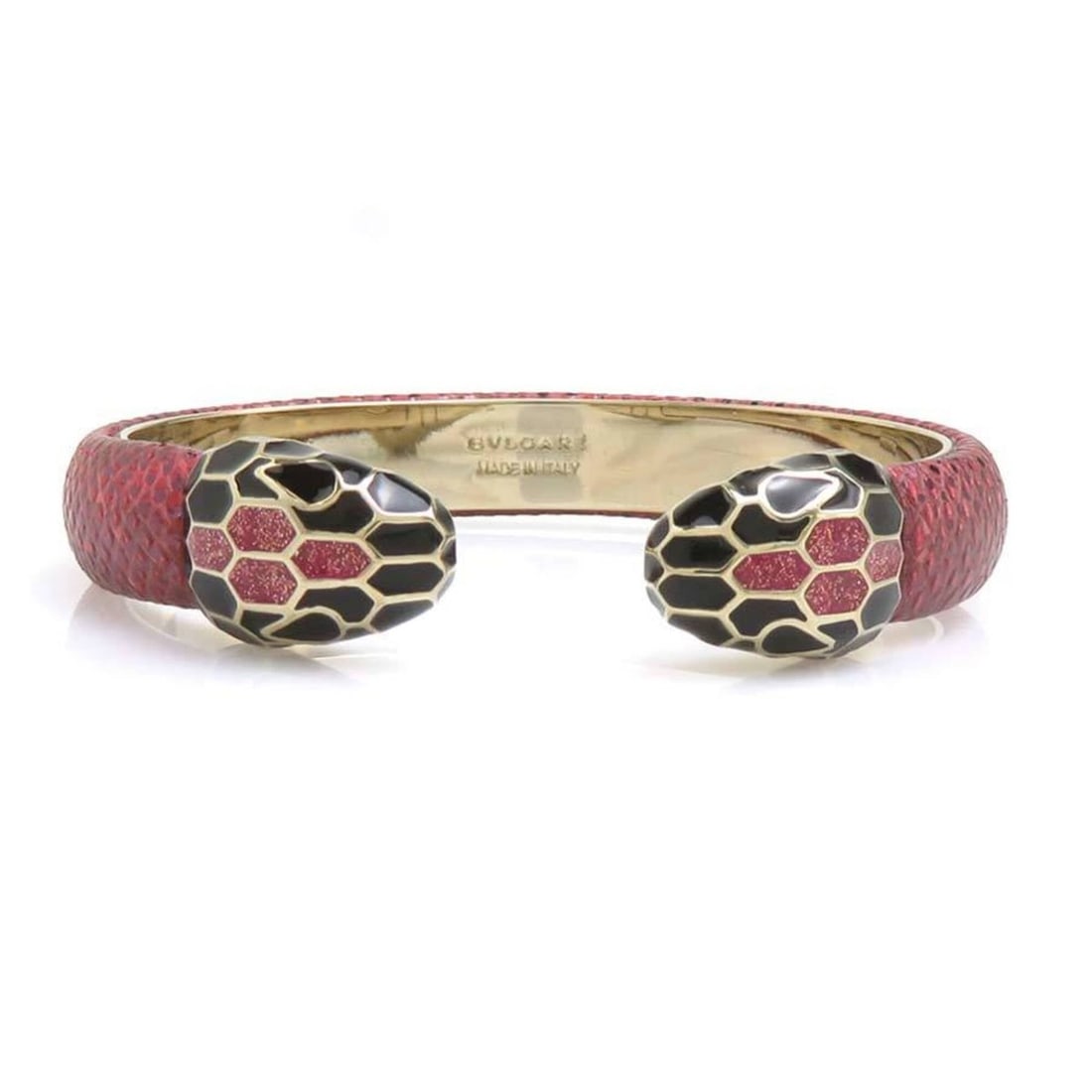 Bulgari BVLGARI Bracelet Bangle Serpenti Metal Red Gold Women's h32416c (1 of 10)