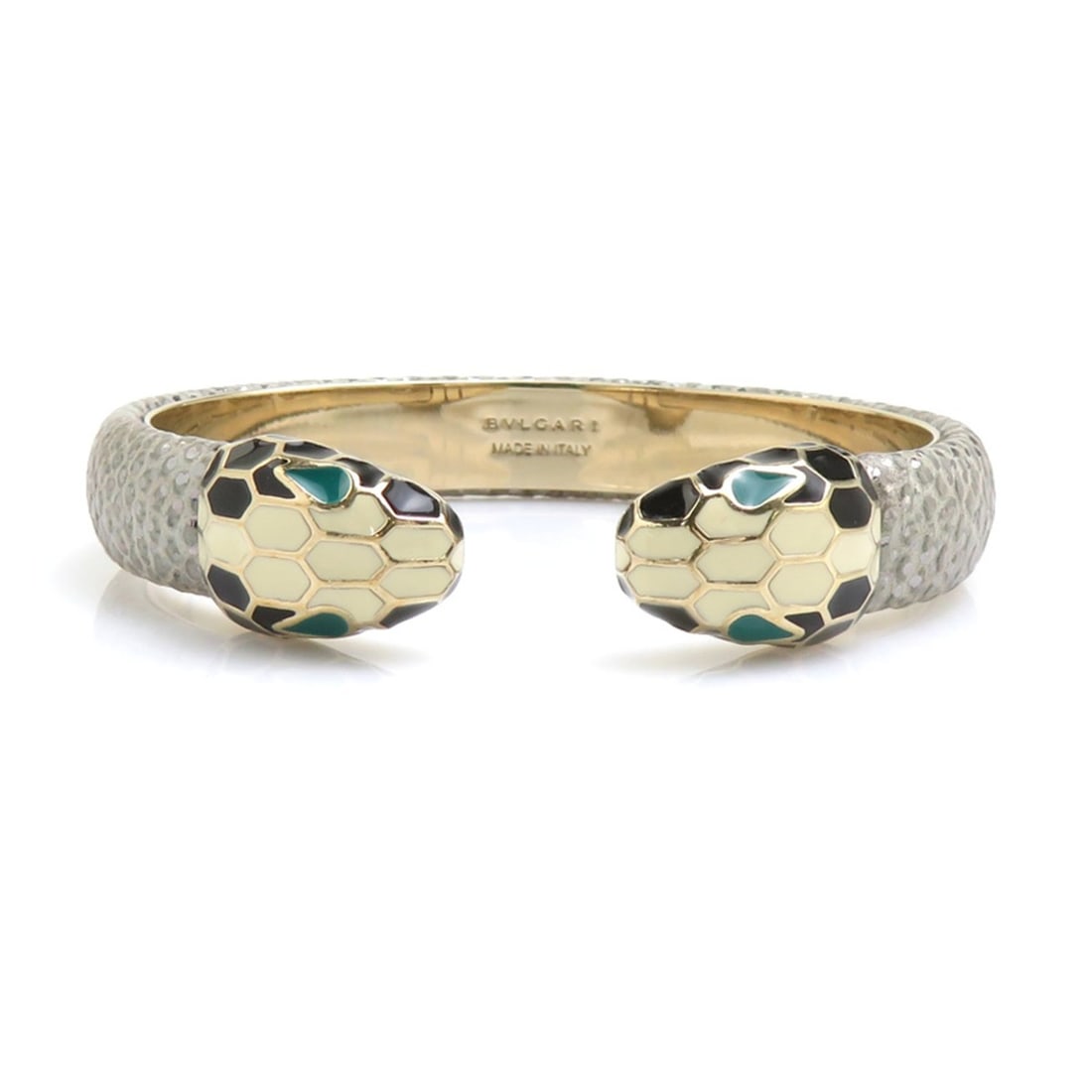 Bulgari BVLGARI Bracelet Bangle Serpenti Metal Silver Gold Women's h32415c (1 of 10)