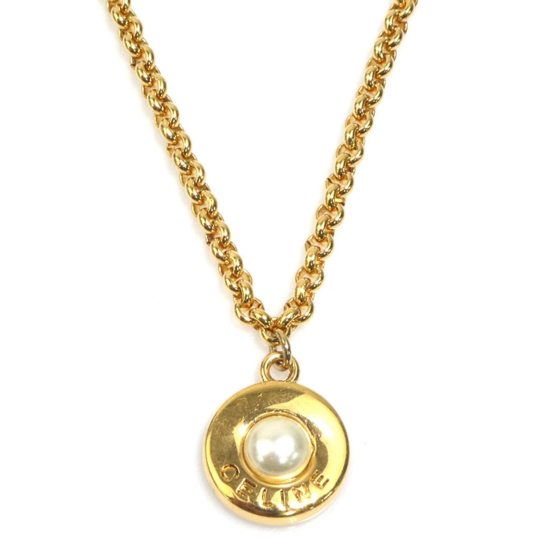 Celine CELINE Necklace Metal Gold Women's h32411a