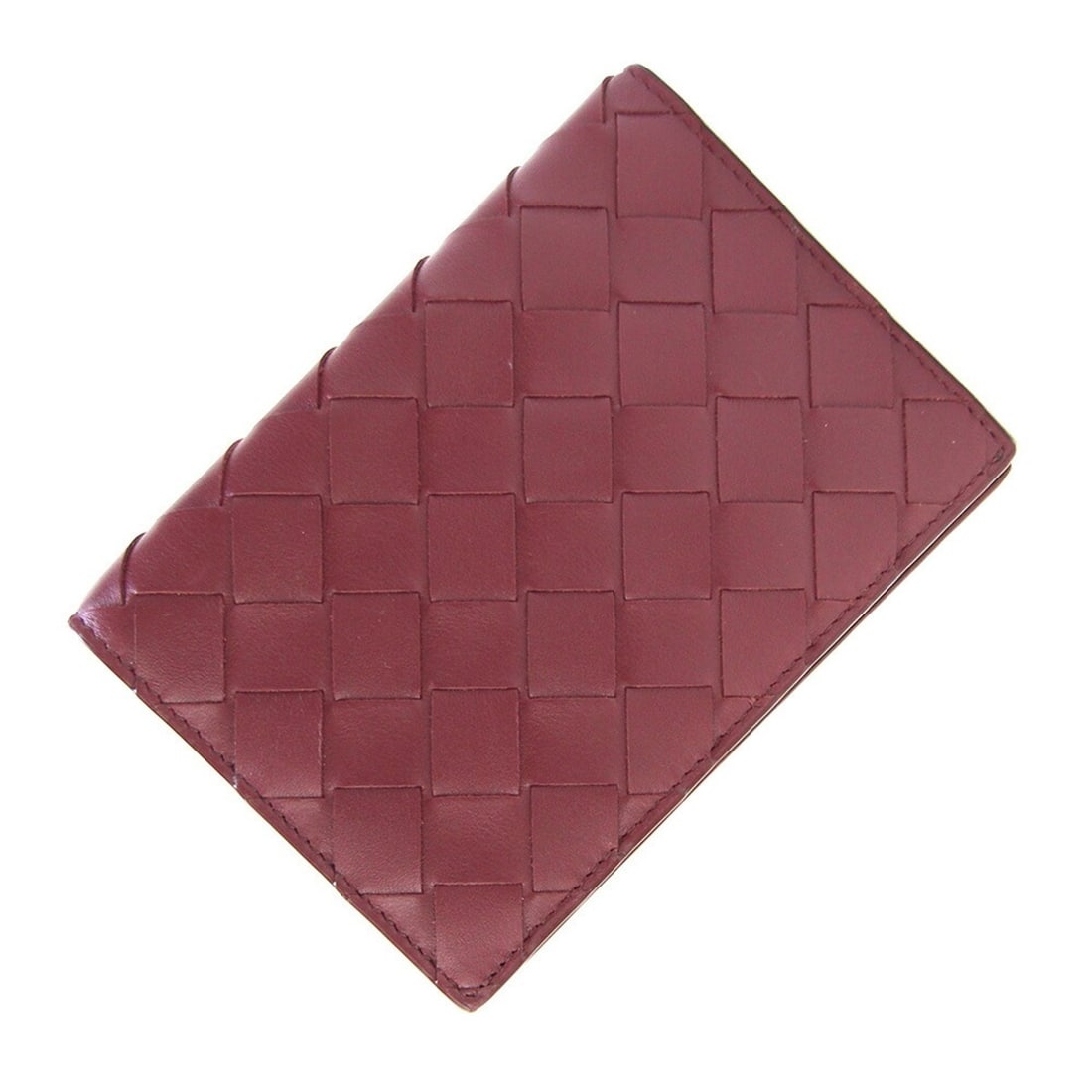 Bottega Veneta Passport Cover, Intrecciato, Bordeaux Leather, Case, Book Notebook Men's BOTTEGA