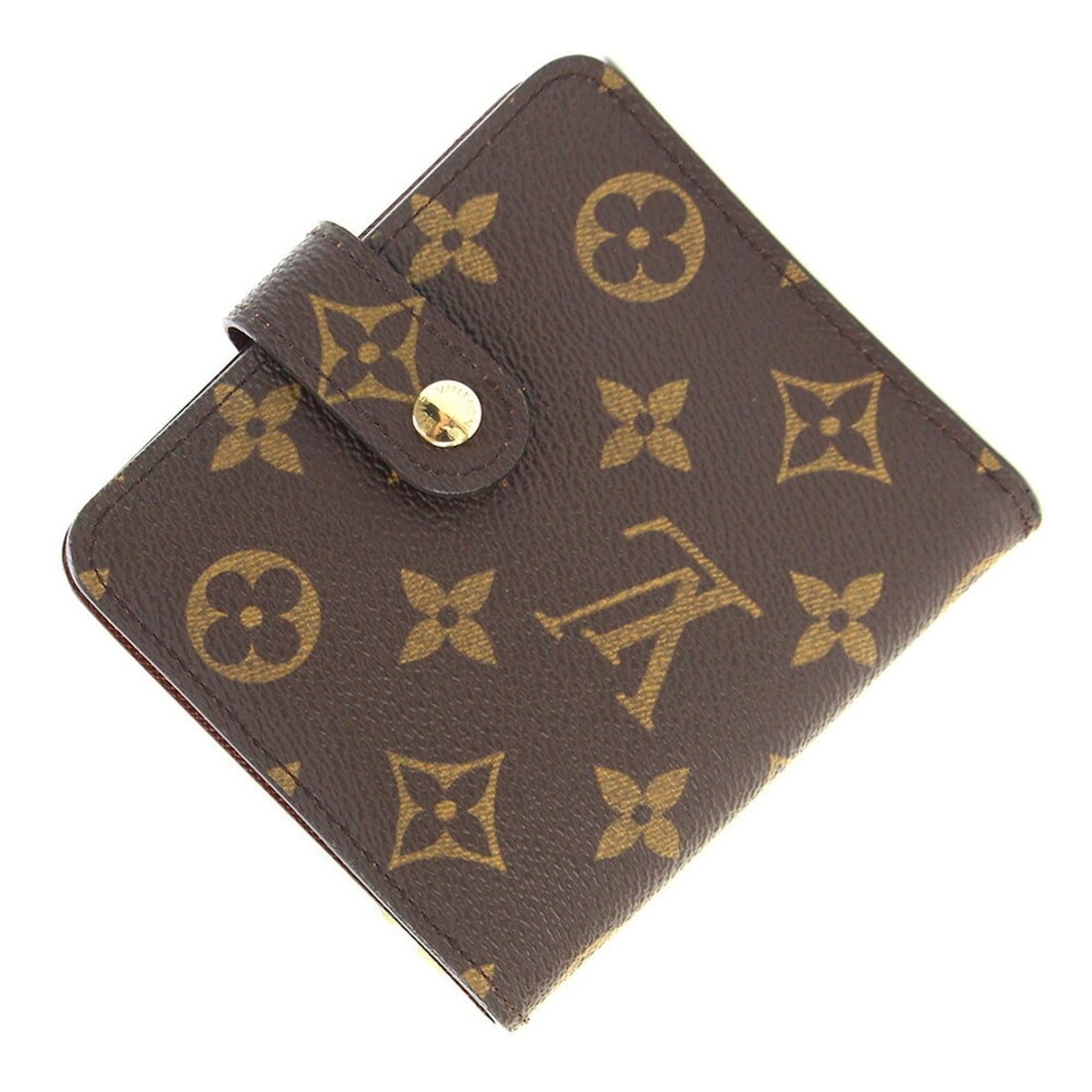 Louis Vuitton Monogram Compact Zip Bi-fold Wallet M61667 Mini for Women LOUISVUITTON