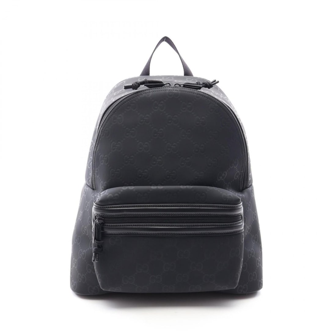 Gucci Edge Medium Backpack/Handbag, Rubber, Men's, Black, 834491 (1 of 10)