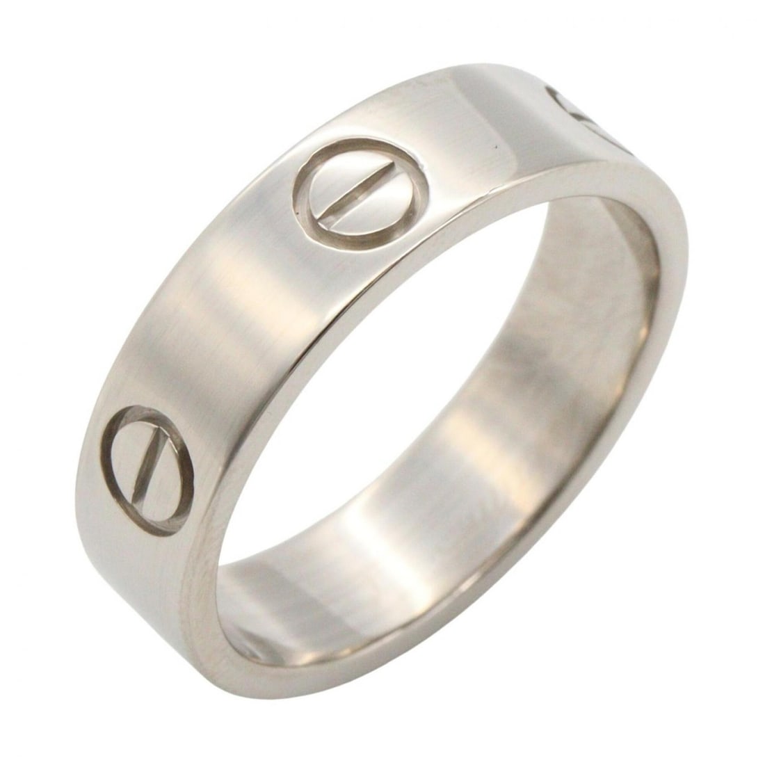 Cartier Love Ring, 18K White Gold (18KWG), Silver Tone, B4084700 (Men's/Women's)