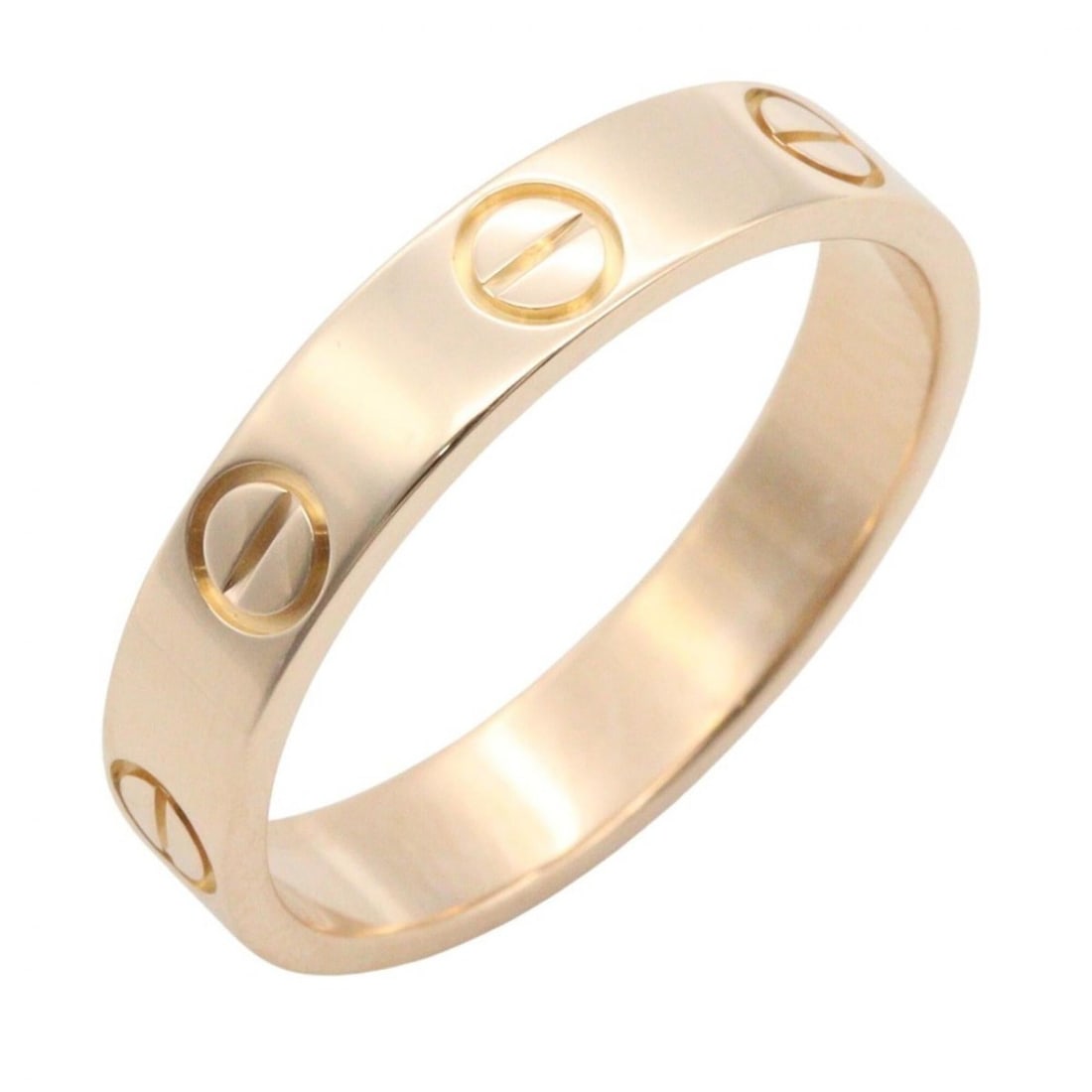 Cartier Mini Love Ring, 18K Pink Gold (PG), Women's Tone, B4085200 (1 of 12)