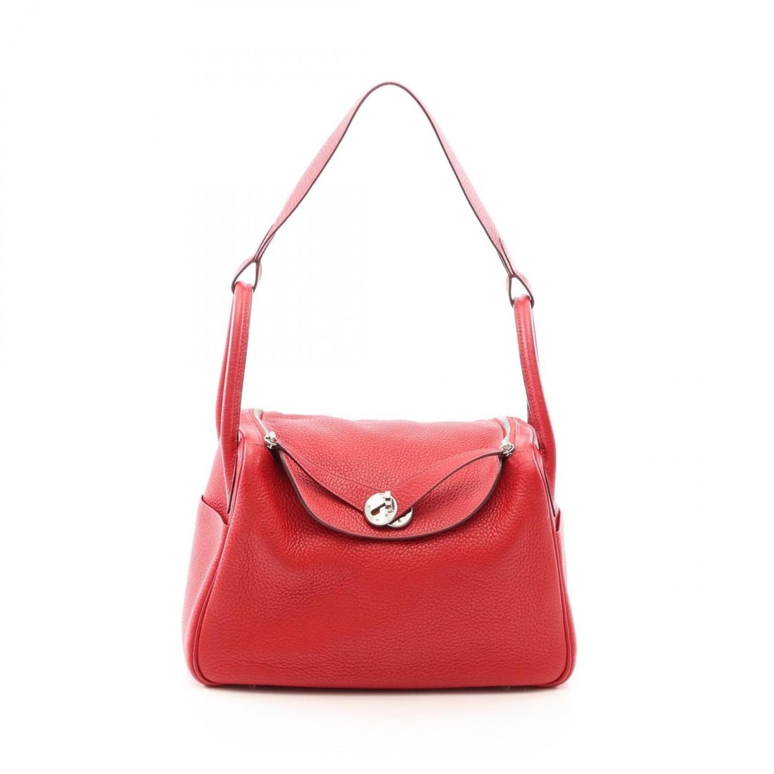 Hermes Lindy 30 Vermilion Shoulder Bag/Handbag, Taurillon Clemence Leather, Women's, Red: --- Catalog ---Category: SizeSize (HxWxD): 20cm x 30cm x 15cm / 7.87'' x 11.81'' x 5.9''Category: DesignType: Handbag, Shoulder bagColor: Red colorGender: WomenMaterial: Taurillon clemence leather Cat