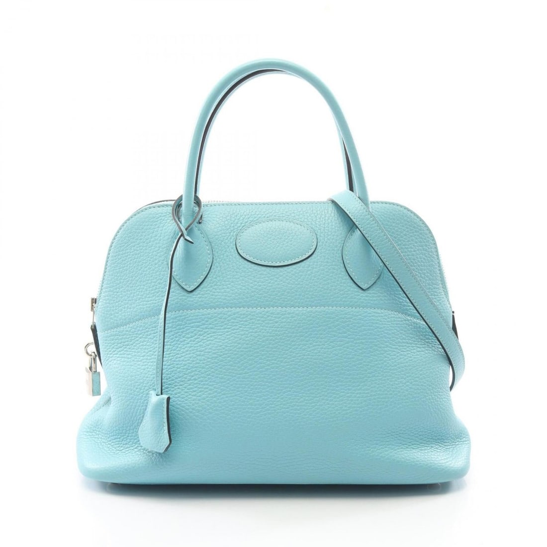 Hermes Bolide 31 Blue Atoll 2-Way Handbag, Taurillon Clemence Leather, Women's,: --- Catalog ---Category: SizeSize (HxWxD): 24cm x 31cm x 12cm / 9.44'' x 12.2'' x 4.72''Category: DesignType: HandbagColor: Blue atollGender: WomenMaterial: Taurillon clemence leather Category: Genera
