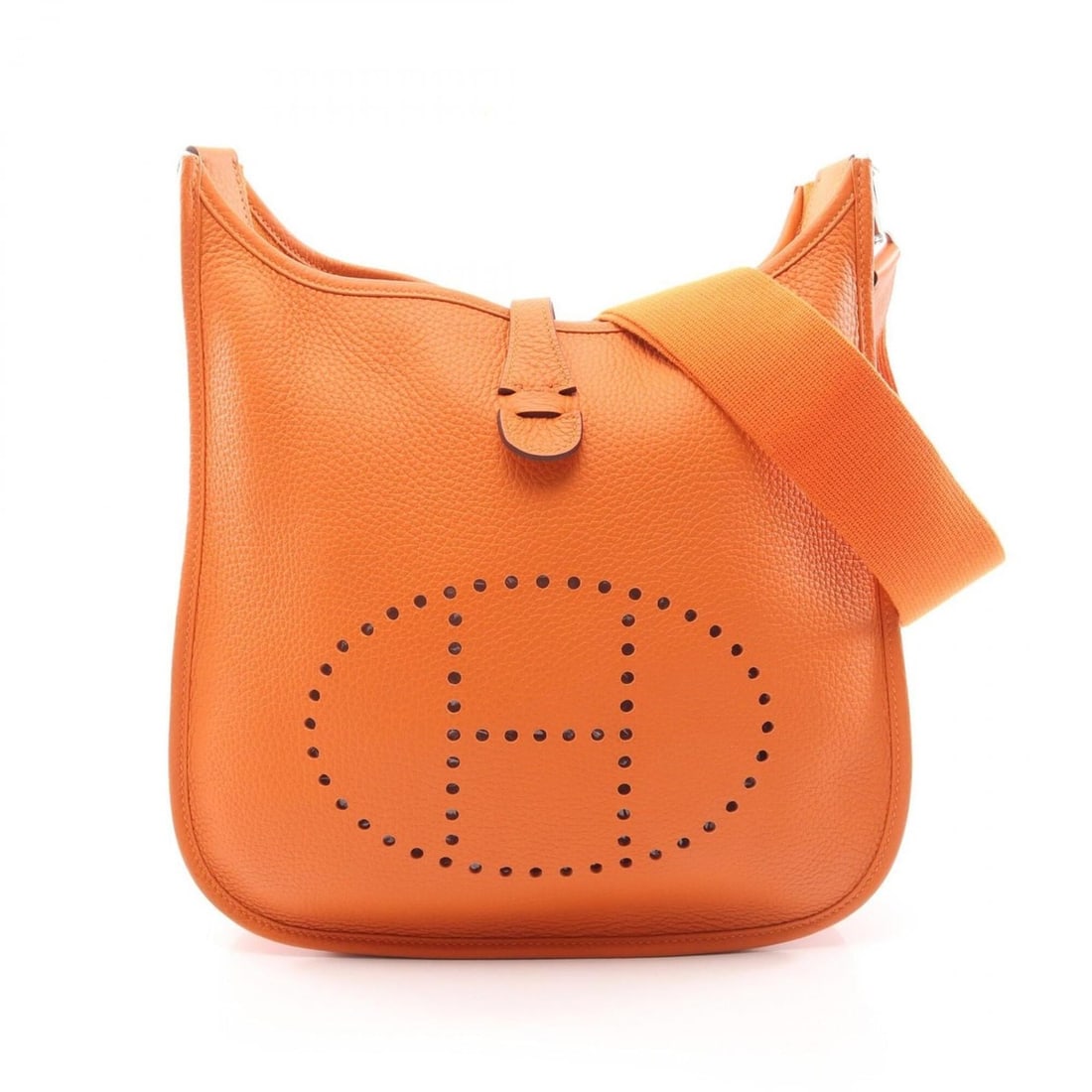 Hermes Evelyne 3 Trois PM Shoulder Bag/Handbag, Taurillon Clemence Leather, Women's, Orange
