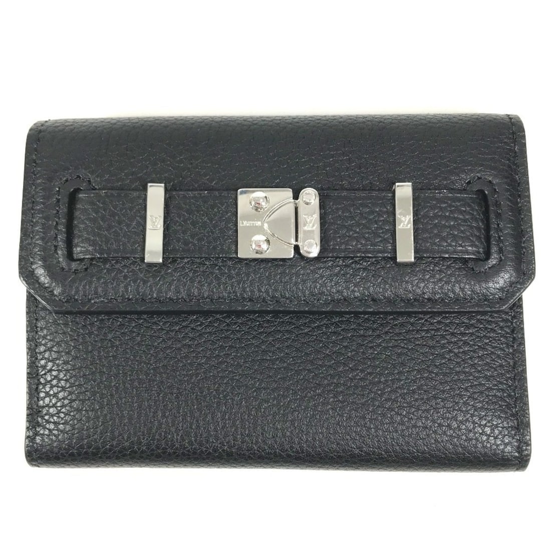 LOUIS VUITTON M25965 Georges Wallet, Compact Tri-fold Men's/Women's, Black, Like New (1 of 15)