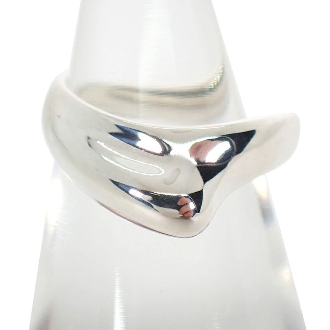 TIFFANY & Co. 925 Curved Wave Ring, Size 10