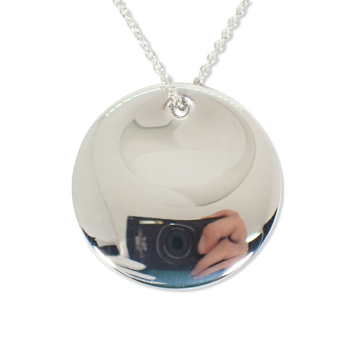 TIFFANY & Co. 925 Round Tag Pendant Necklace
