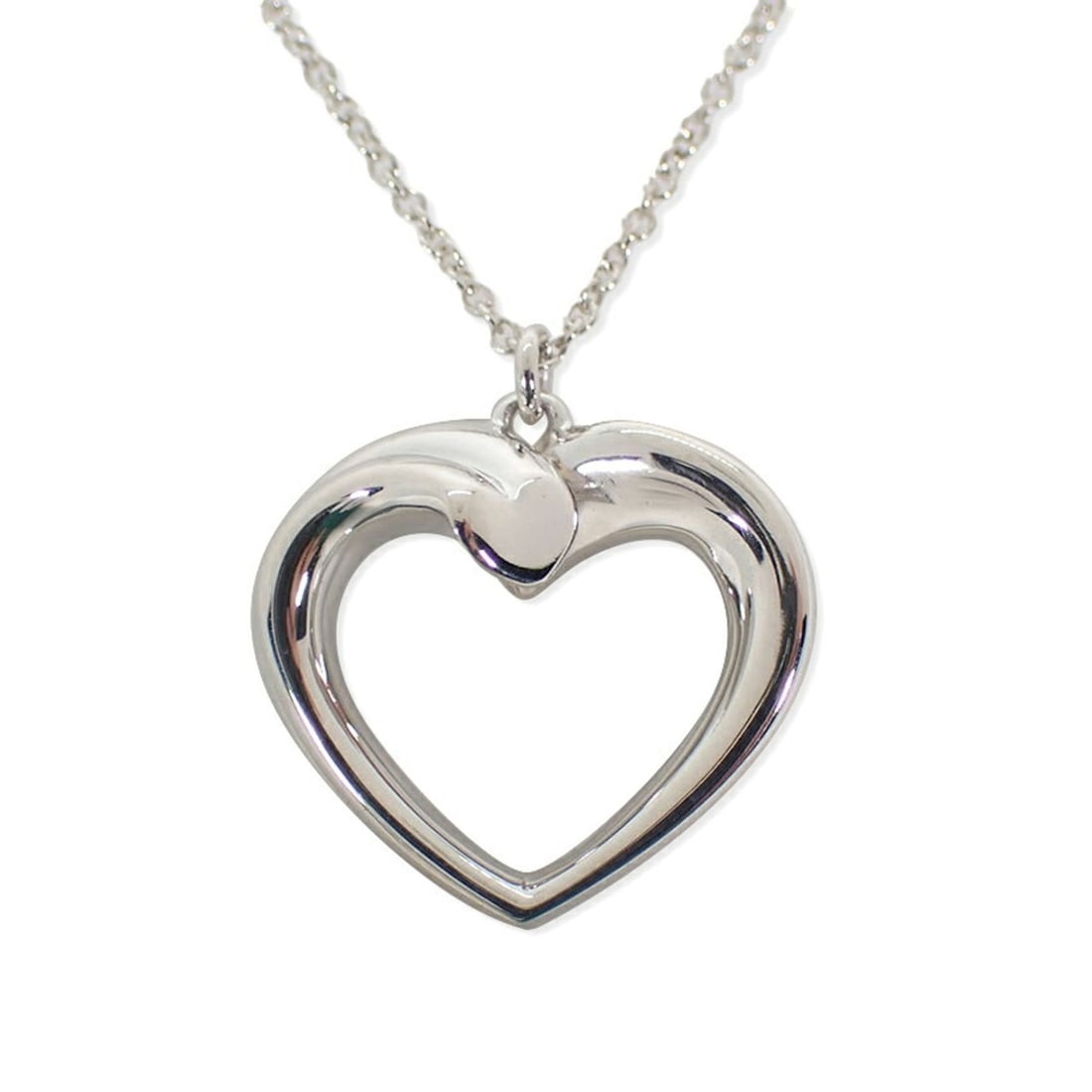 TIFFANY & Co. 925 Tenderness Heart Pendant Necklace: --- Catalog ---Category: SizePendant Size: 16mm x 17mm / 0.62'' x 0.66''Neck Circumference: 40.5 cm / 15.94''Category: DesignGender: WomenMaterial: Sterling silver 925Necklace Type: NecklaceCategory: