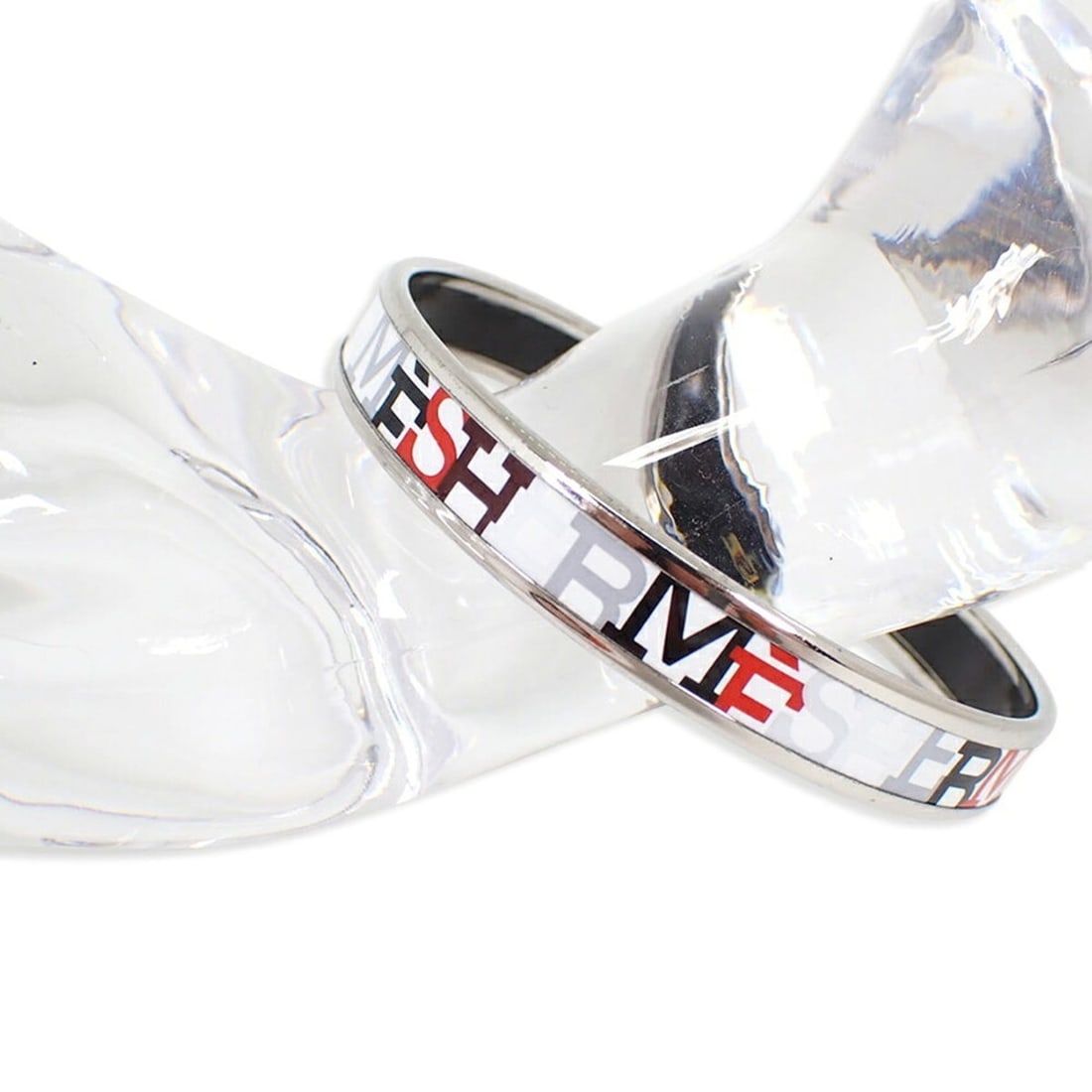 HERMES Enamel Bangle Bracelet