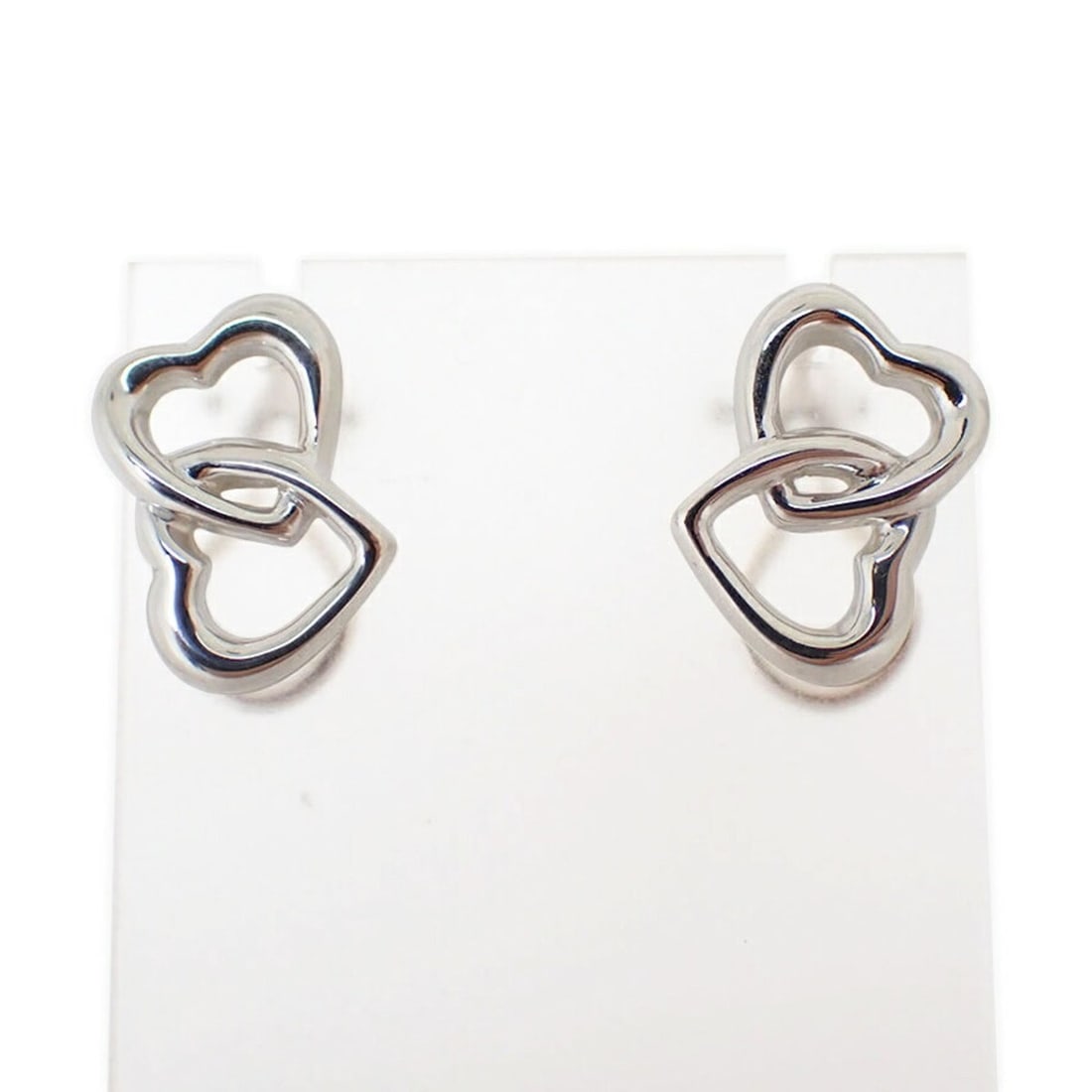 TIFFANY & Co. 925 Double Heart Earrings