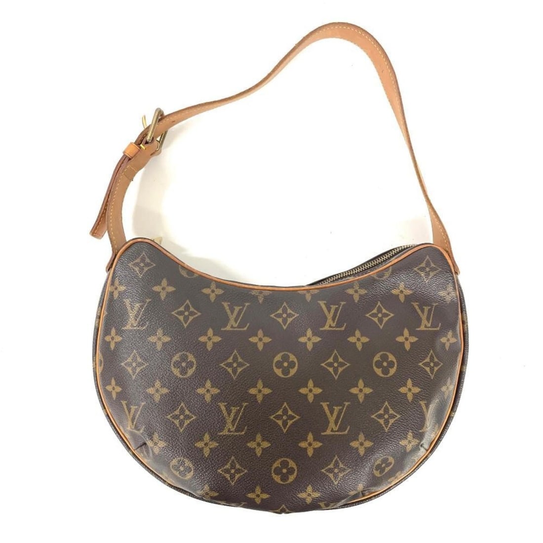 Louis Vuitton Croissant MM Shoulder Bag, Monogram Canvas, M51512, Brown