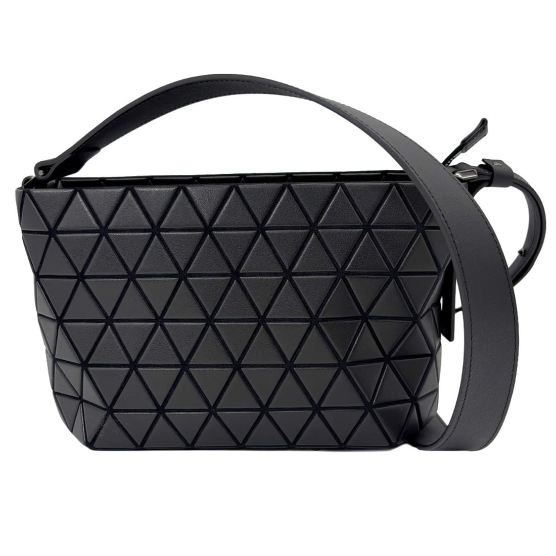 BAOBAO ISSEY MIYAKE Crystal Matte Shoulder Bag BB61AG314 Black Women's