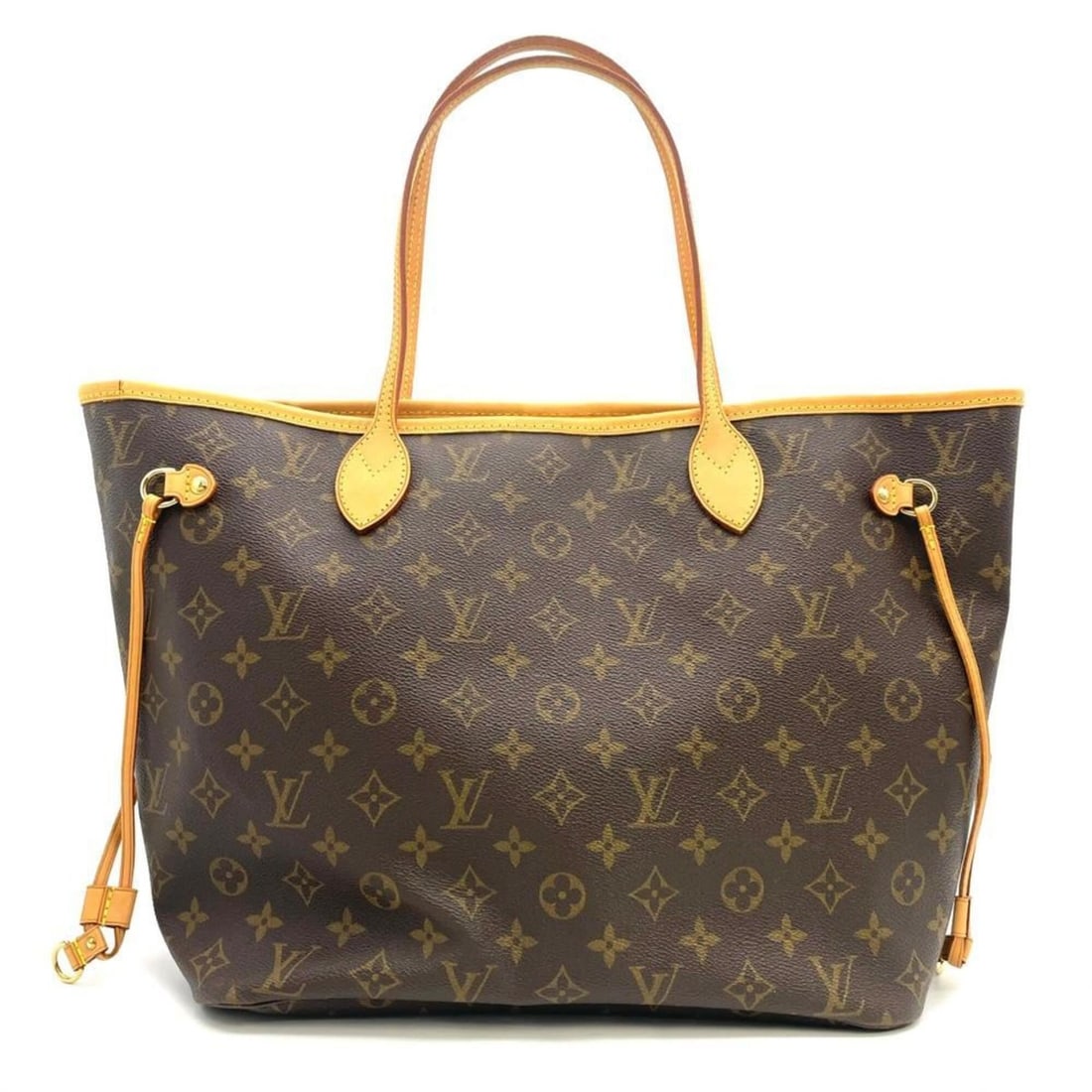 Louis Vuitton Neverfull MM Tote Bag, Monogram Canvas, M40156, Brown