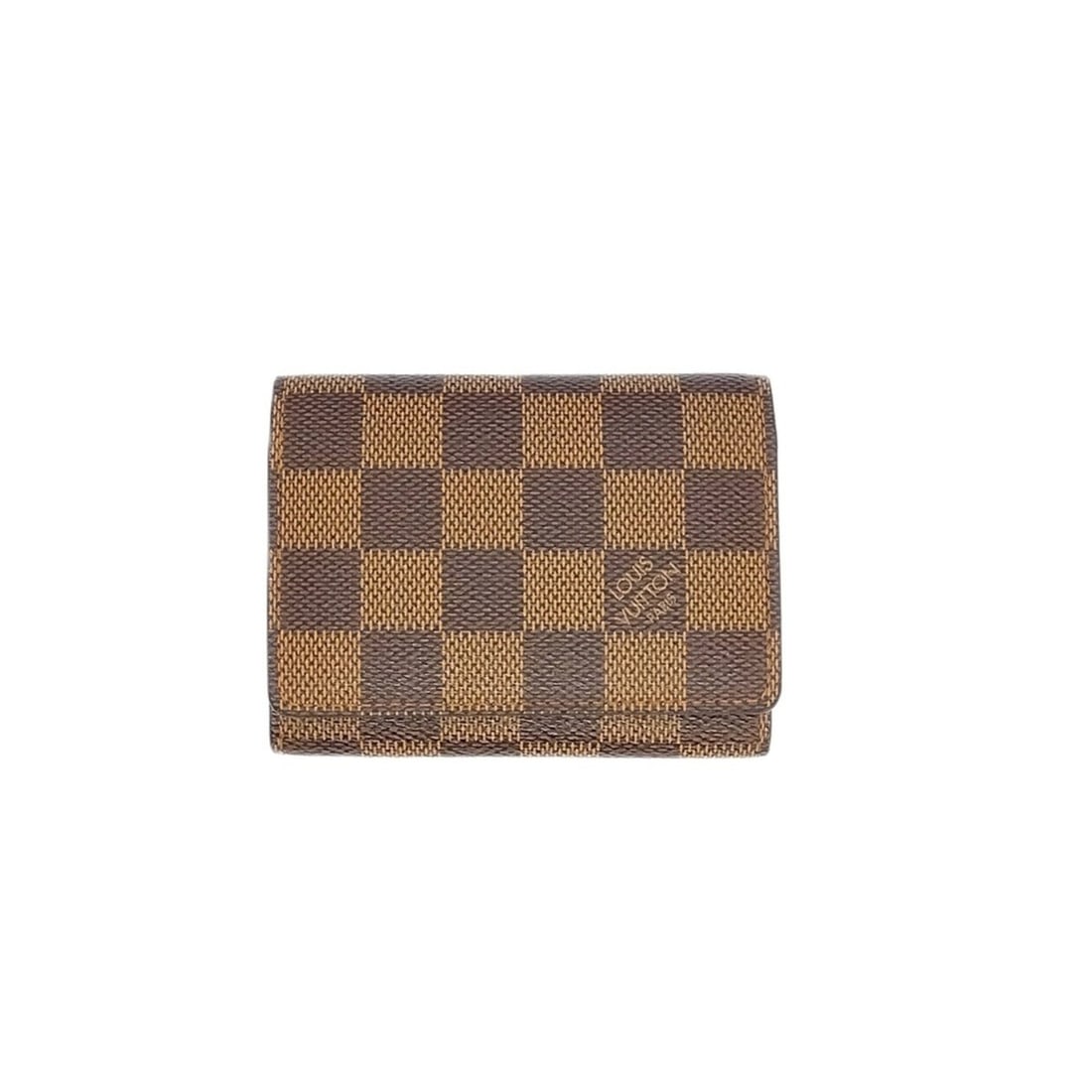 Louis Vuitton Enveloppe Carte de Visite Business Card Holder/Card Case, Damier Ebene, N62920 Brown
