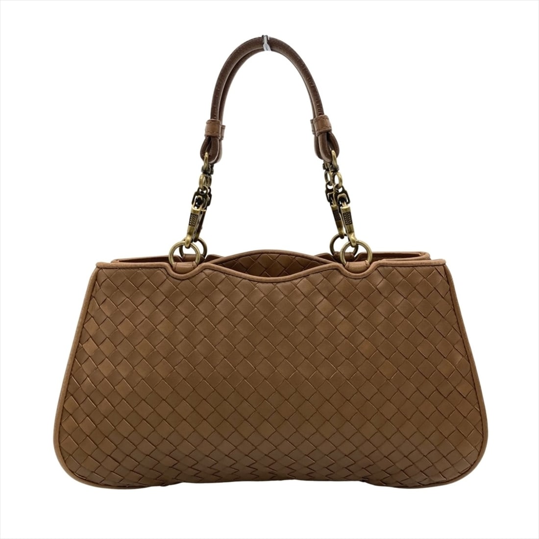 Bottega Veneta Intrecciato Handbag, Leather, Brown, Gold Hardware, Italy (1 of 14)