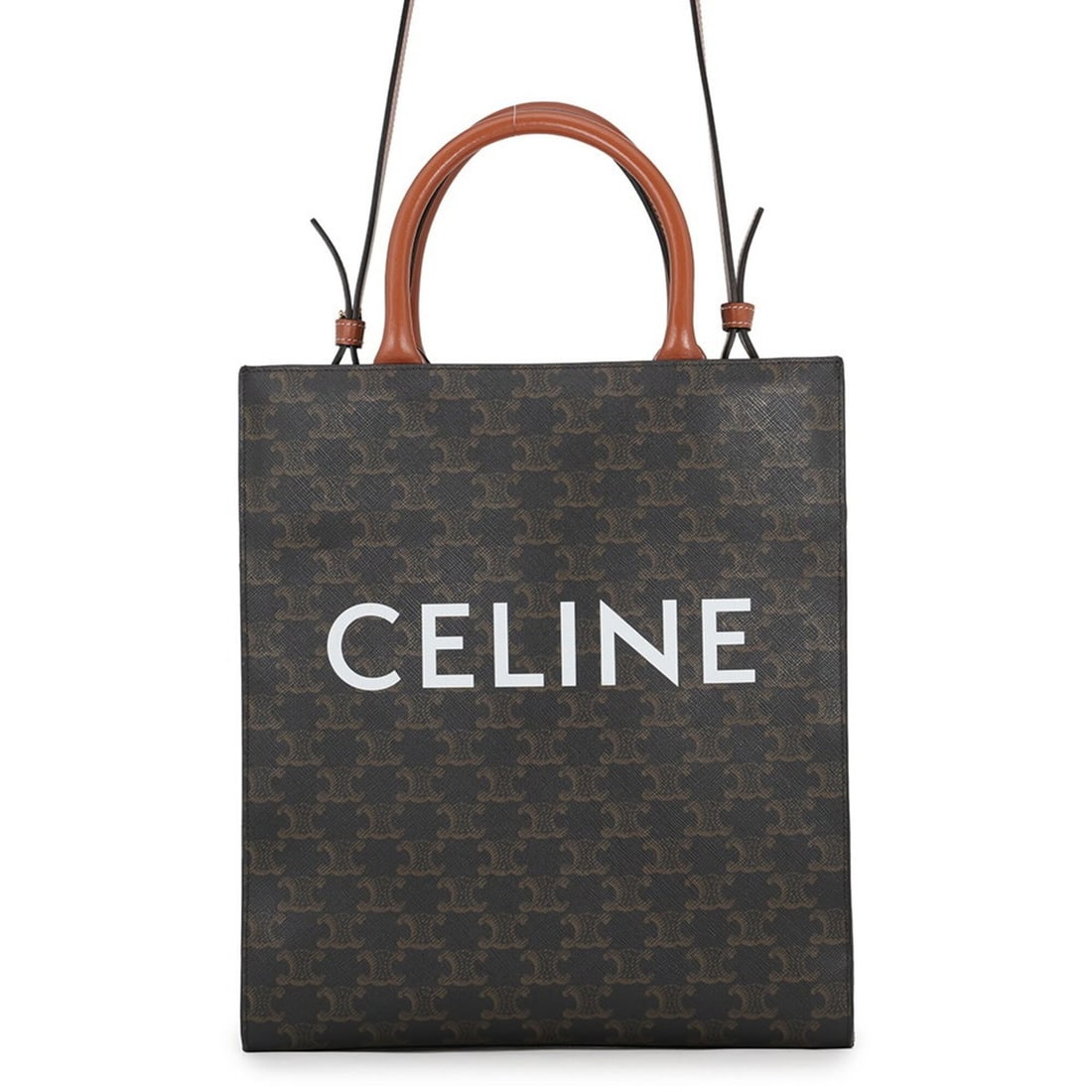 Celine Triomphe Small Vertical Cabas Leather Handbag 191542BZK CELINE 2-way Shoulder Bag: --- Catalog ---Category: SizeWeight: 720g / 1.58lb.Size (HxWxD): 32cm x 28cm x 8cm / 12.59'' x 11.02'' x 3.14''Strap Length: 110cm - 115cm / 43.3'' - 45.27''Category: DesignType: Handbag, Shoulder bag