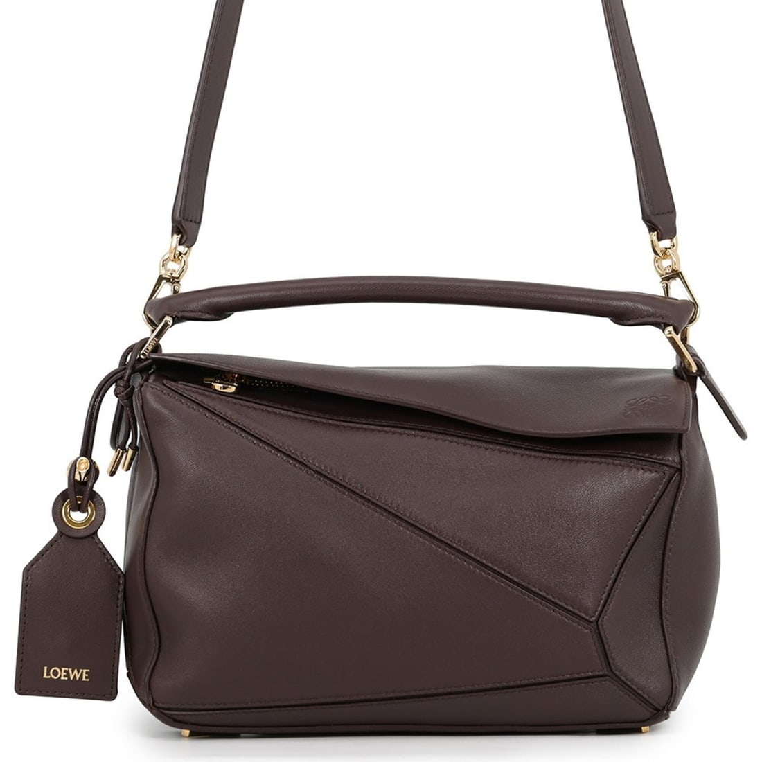 Loewe Puzzle Bag Small Featherlight Napalm A510PLSX13 LOEWE 2-way Shoulder Handbag: --- Catalog ---Category: SizeWeight: 520g / 1.14lb.Size (HxWxD): 17cm x 23cm x 10cm / 6.69'' x 9.05'' x 3.93''Strap Length: 92cm - 112cm / 36.22'' - 44.09''Category: DesignType: Handbag, Shoulder bagG