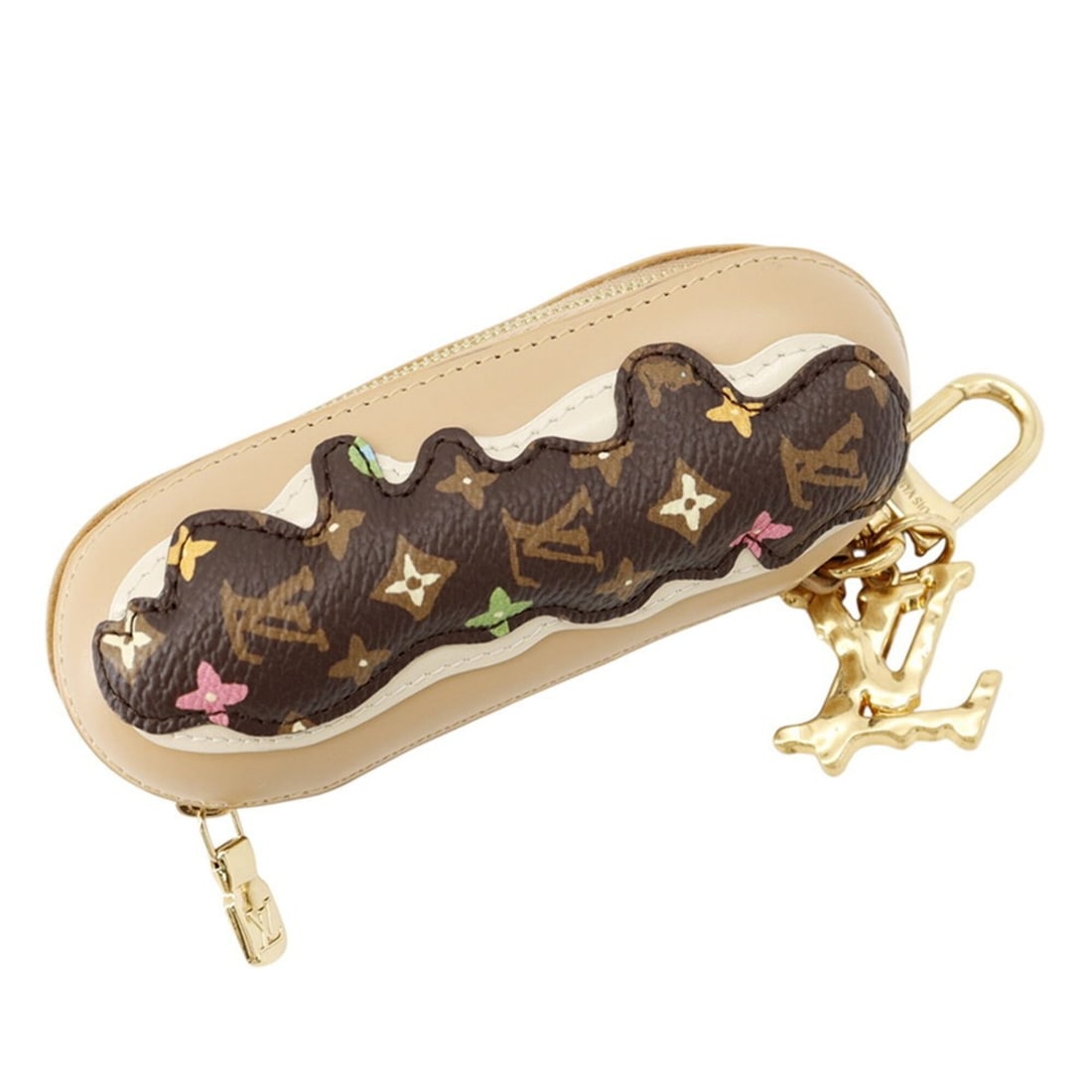 Louis Vuitton accessories, bag charm, Monogram Craggy handbag pouch, LV Ex LOUIS VUITTON pouch charm