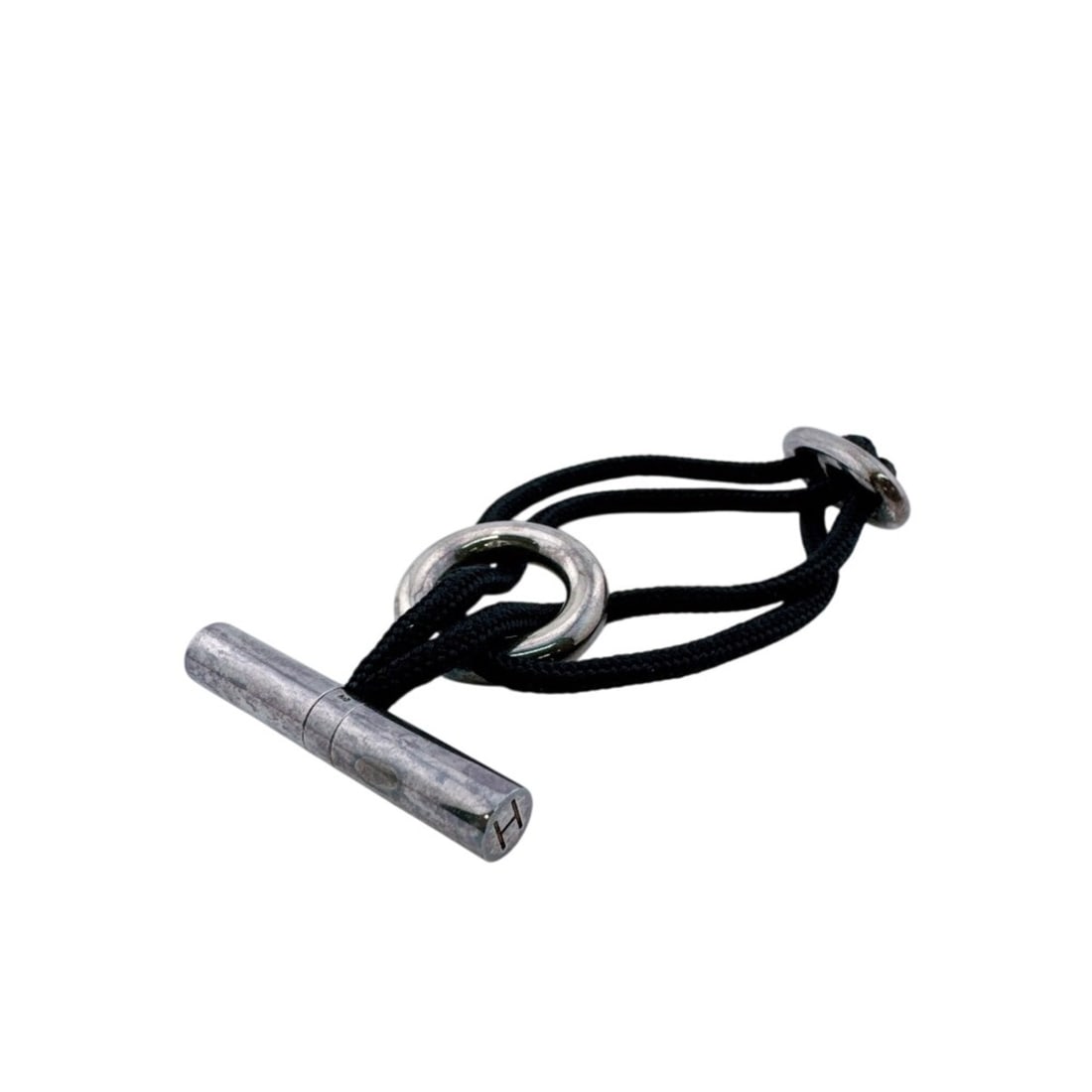 HERMES Skipper Chaine d'Ancre Bracelet, Black: --- Catalog ---Category: SizeLength: 17cm / 6.69''Category: DesignType: Charm braceletColor: Black, SilverGender: MenMaterial: Silver 925Category: GeneralBrand: Hermes--- Item List ---Section: Conditi