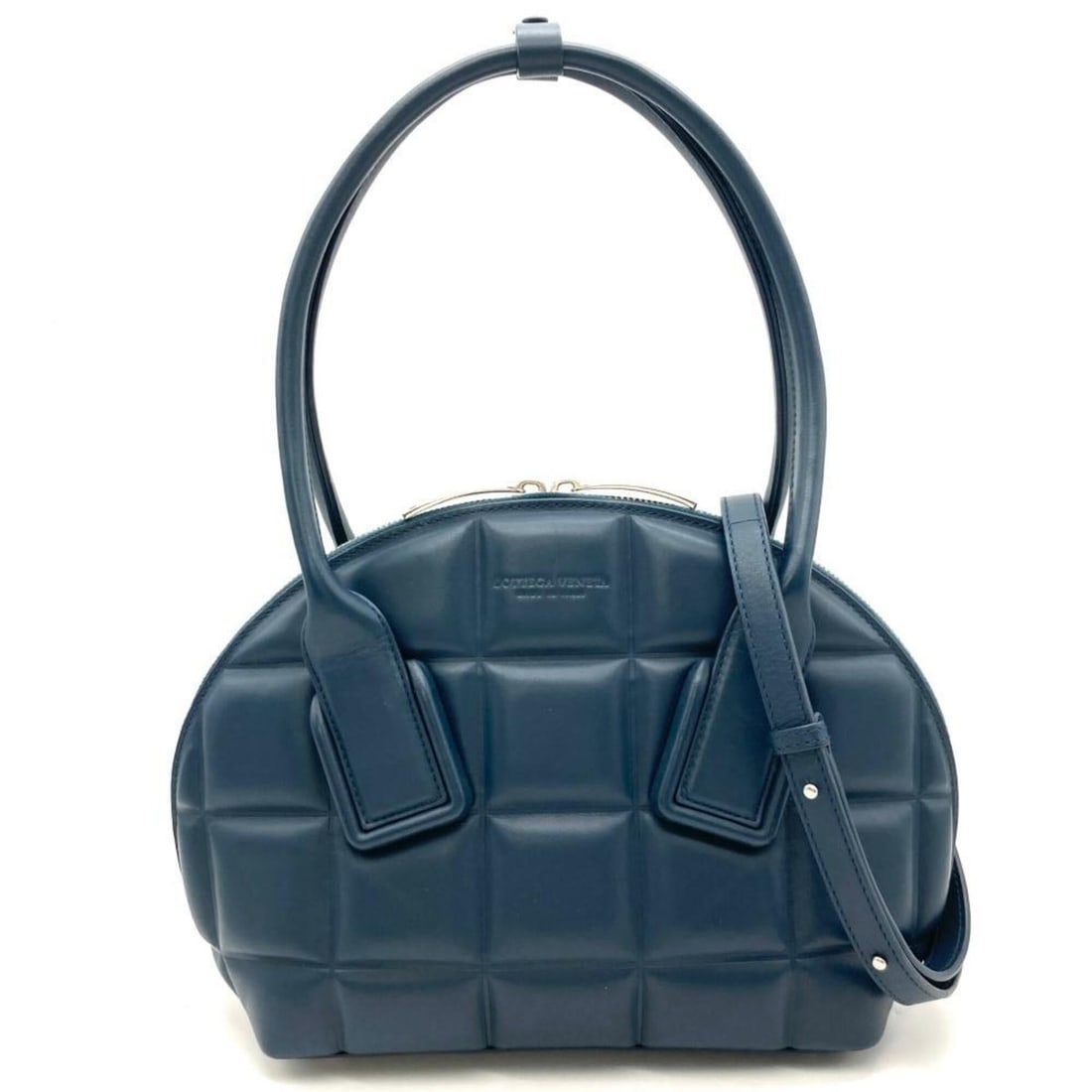 Bottega Veneta The Swoop Shoulder Bag, Leather, Navy, 2-Way, Women's (1 of 17)