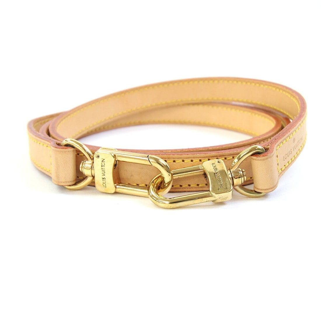 Louis Vuitton Shoulder Strap Monogram J52312 Natural Vachetta Leather Non-Adjustable Handbag for (1 of 9)