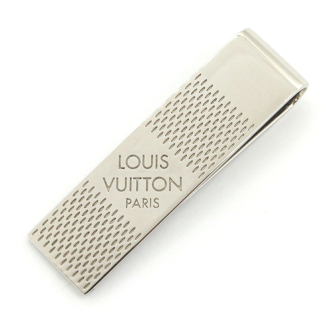 Louis Vuitton Damier Money Clip M67919 Silver Metal Bill Wallet LV Men's LOUIS VUITTON: --- Catalog ---Category: SizeSize (HxWxD): 6.2cm x 1.7cm / 2.44'' x 0.66''Category: DesignType: Money clipColor: Damier Canvas, SilverGender: MenMaterial: Metal Category: GeneralMPN: M67919Brand: