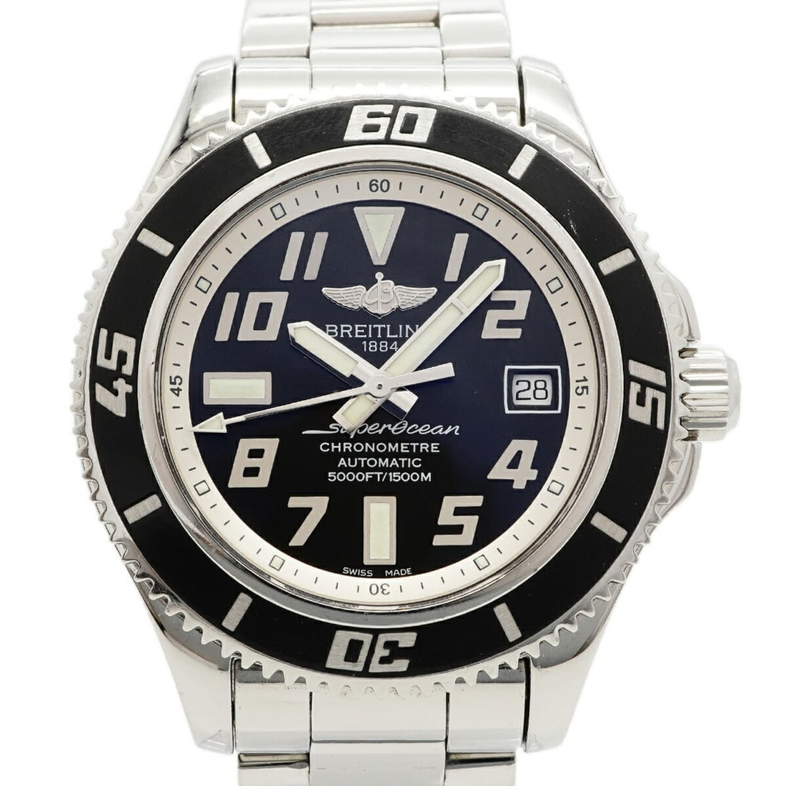 Breitling Superocean 42 A1736402 A17364 Black Dial Men's Watch: --- Catalog ---Category: SizeWrist Size: 16.5cm / 6.49''Case Diameter: 41.8mm / 1.65''Category: DesignType: WristwatchGender: MenColor (Dial): BlackMaterial (Band): Stainless steelCategory: GeneralMPN