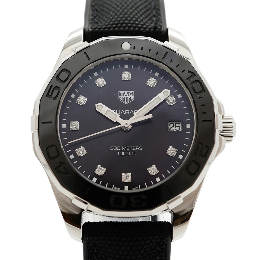 TAG Heuer Aquaracer Diamond WAY131M Black Dial Women's Watch