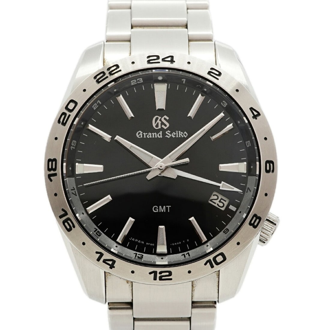 Seiko Grand Sport Collection GMT SBGN027 9F86-0AK0 Black Dial Men's Watch