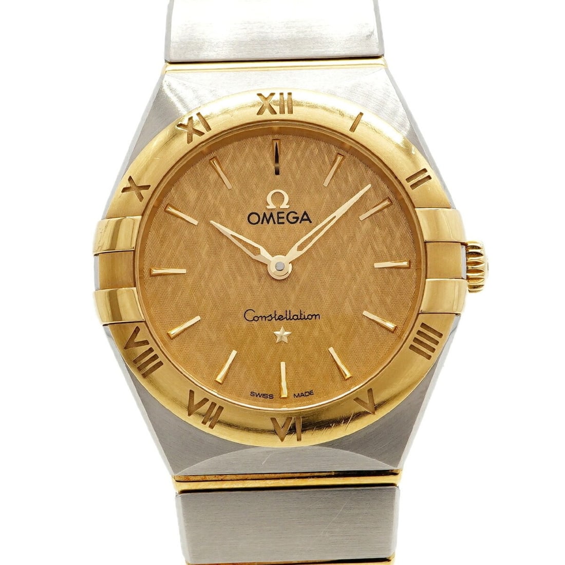 Omega Constellation Brushed Quartz 131.20.28.60.08.001 Gold Dial Women's Watch (1 of 11)
