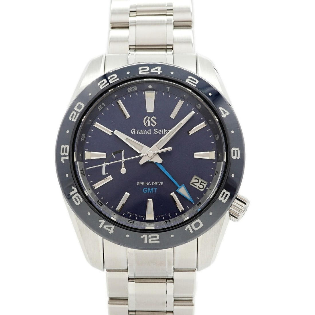 Seiko Grand Spring Drive GMT SBGE255 9R66-0BB0 Blue Dial Men's Watch