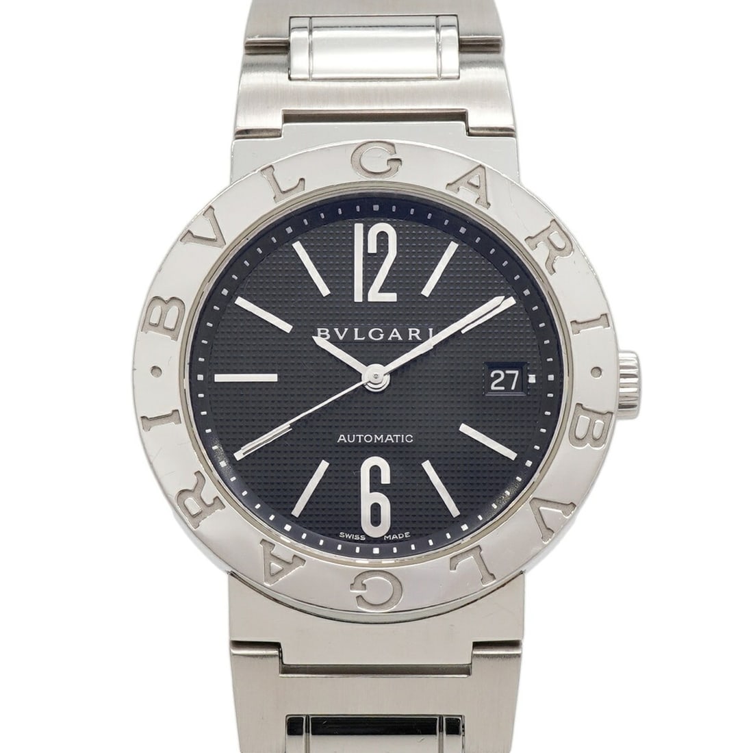 Bvlgari BB38SS Black Dial Men's Watch: --- Catalog ---Category: SizeWrist Size: 19.5cm / 7.67''Case Diameter: 38mm / 1.5''Category: DesignType: WristwatchGender: MenColor (Dial): BlackMaterial (Band): Stainless steelCategory: GeneralMPN: B