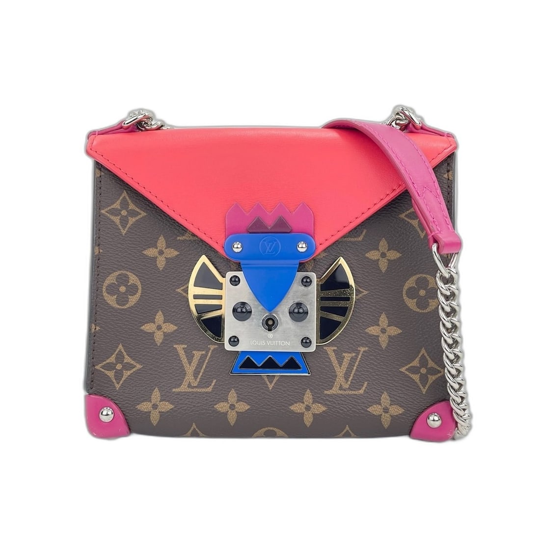 Louis Vuitton Pochette Mask PM Shoulder Bag, Multicolor: --- Catalog ---Category: SizeSize (HxWxD): 16cm x 18cm x 6cm / 6.29'' x 7.08'' x 2.36''Category: DesignType: Pochette, Shoulder bagColor: Multi-colorGender: WomenCategory: GeneralBrand: Louis Vuitton-