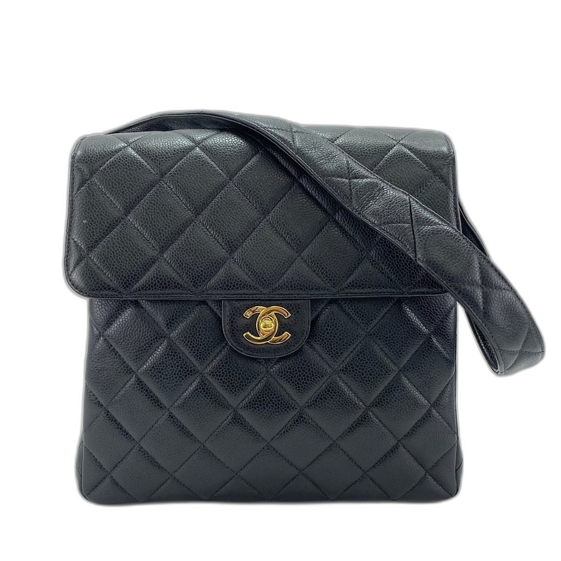 Chanel Matelassé Shoulder Bag, Black: --- Catalog ---Category: SizeSize (HxWxD): 25cm x 25cm x 11cm / 9.84'' x 9.84'' x 4.33''Category: DesignType: Shoulder bagColor: BlackGender: WomenCategory: GeneralBrand: Chanel--- Item List