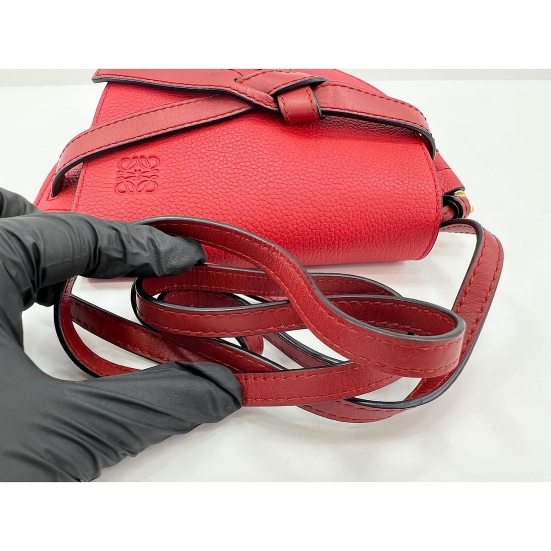 Loewe Gate Mini Shoulder Bag, Red - 10