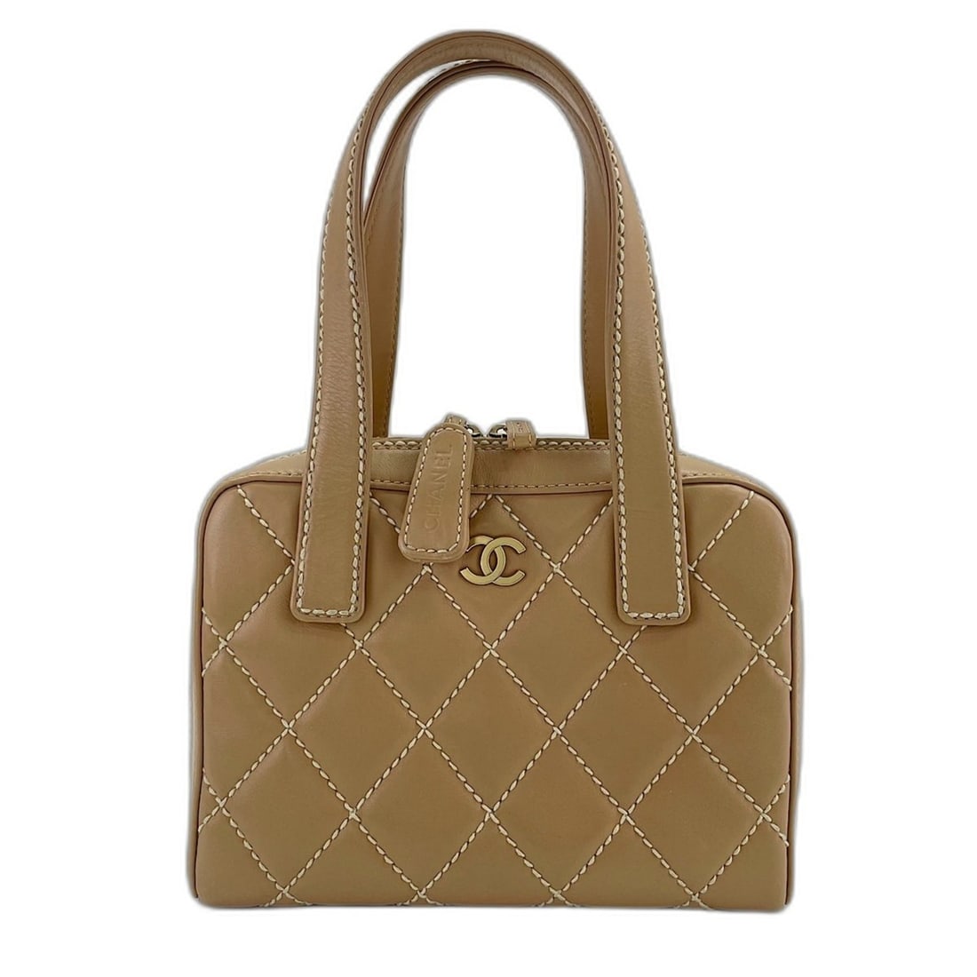 Chanel handbag, beige - 2