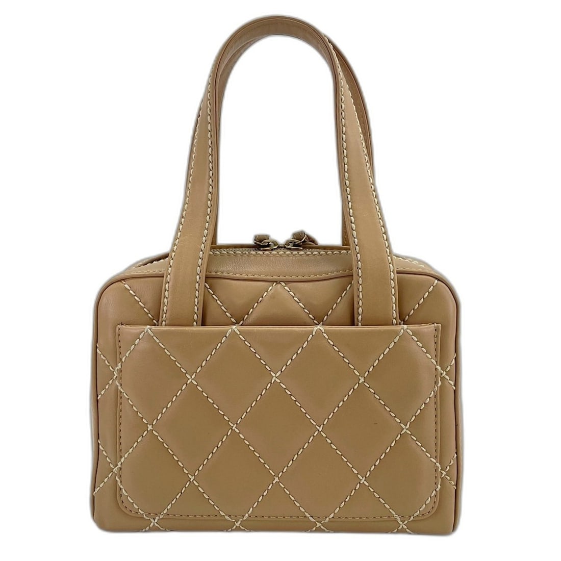 Chanel handbag, beige - 3